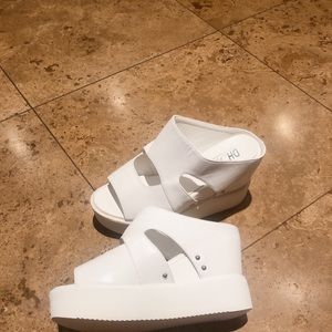 white wedges shoes sandals